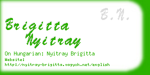 brigitta nyitray business card